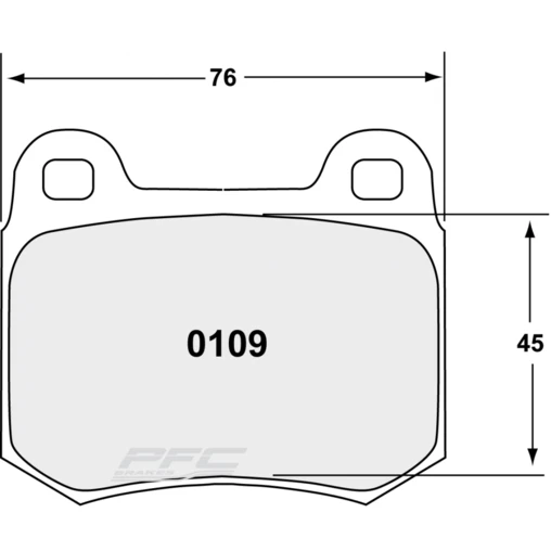 PFC 11 Rear Brake Pads For Nissan 350Z (Brembo) - Image 2