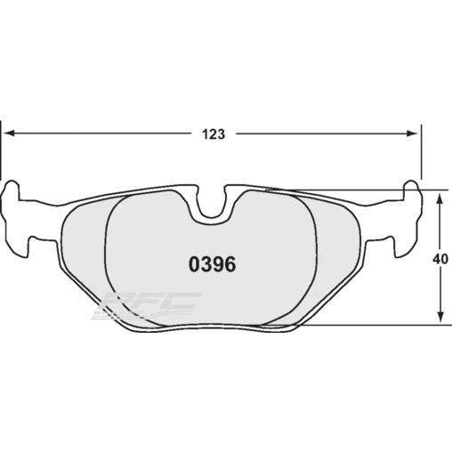 PFC 08 Rear Brake Pads For BMW M3 E36 - Image 2