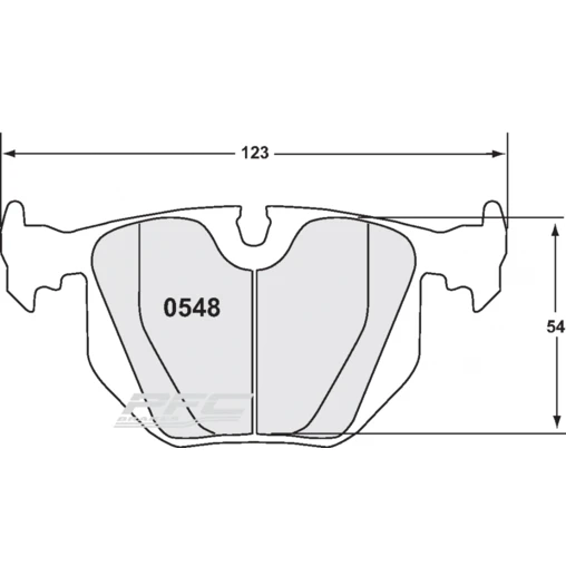 PFC Z-Rated Rear Brake Pads For BMW M3 E46 - Image 2