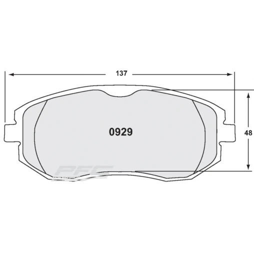 PFC Z-Rated Front Brake Pads For Toyota GT86 - Image 2