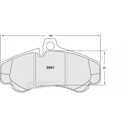 PFC 331 Front Brake Pads For Porsche 997 GT3 - Image 2