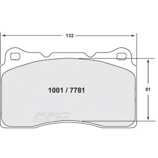 PFC 331 Front Brake Pads For Mitsubishi Lancer Evo 10 (Brembo) - Image 2