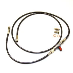 Output Hydraulic Handbrake "Line Lock" Hose In Black - 180 Cm