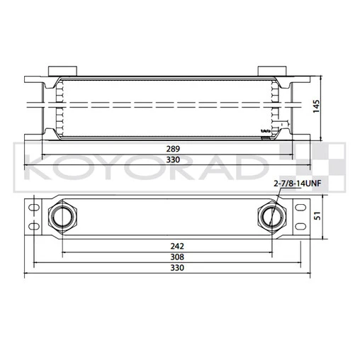 Koyorad 19 Row Universal Oil Cooler - Image 2