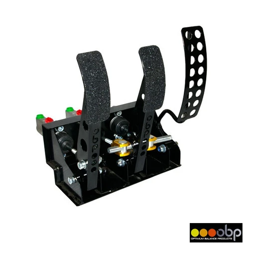 OBP 3 Pedal Box With Master Cylinders (Floor Mount)